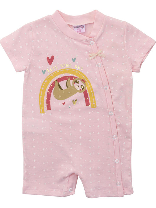 Funky Babystrampler Kurzärmelig Rosa