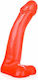 All Black All Red BBC Realistic Dildo with Scrotum Red 34cm