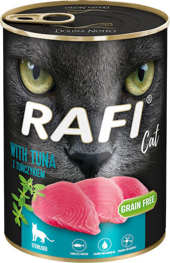 Dolina Noteci Rafi Cat Adult Sterilised Υγρή Τροφή για Γάτες σε Κονσέρβα με Τόνο χωρίς Σιτηρά & Γλουτένη 400gr
