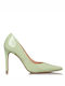 Envie Shoes Patent Leather Stiletto Green High Heels