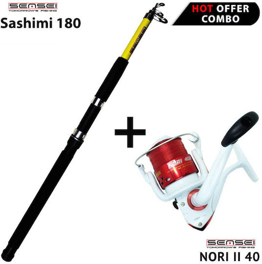 Sensei Sashimi Καλάμι Ψαρέματος για Καθετή 1.80m με Μηχανισμό 70-150gr