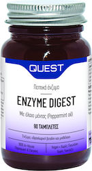 Quest Enzyme Digest με Έλαιο Μέντας 90 ταμπλέτες