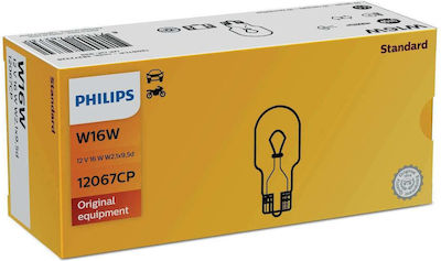 Philips Lampen Auto & Motorrad W16W / W2.1X9.5D 12V 16W 1Stück