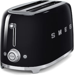 Smeg Toaster 2 Schlitze 1500W Schwarz