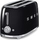 Smeg Toaster 2 Slots 1500W Black