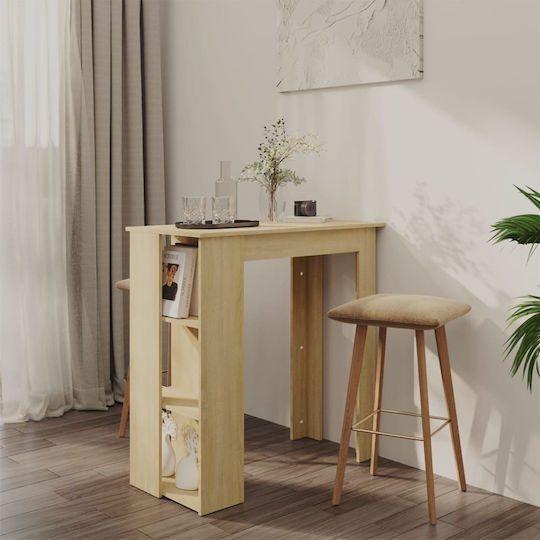 Sonoma Oak Wooden Bar Table Sonoma 102x50x103.5cm