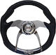 Simoni Racing Torque Car Steering Wheel with 35cm Diameter Silver/Black