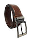Herren Gürtel Leder Tabac Braun