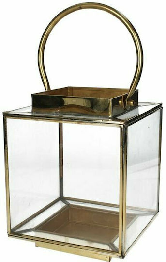 Kersten Tabletop Metallic Lantern Gold 20x18x23cm