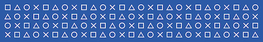 Pyramid Διακοσμητικό Τοίχου από Ξύλο PlayStation (Blue) 80x13cm