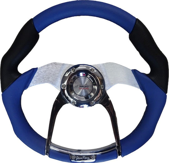 Simoni Racing Torque Car Steering Wheel Black/Blue Κ Α SRTO350 PA