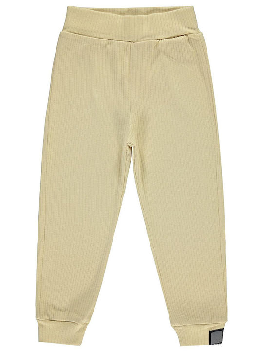 Children's beige striped pants for boys (2-6 years)