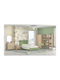 Set de Dormitor pentru Copii Verde Magazin online 5buc cu Pat pentru Saltea 110x200buc