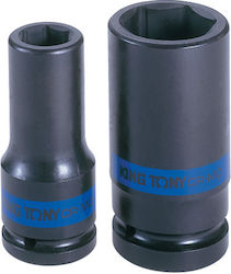 King Tony Socket Pneumatic Hex Long with Square Drive 3/4" Diameter 30mm