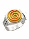 Ring made of Silver Gold Plated