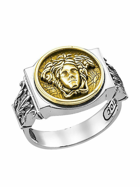 Men's Silver Gold Plated Ring