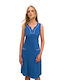 Vamp Γυναικείο Μακρύ Φόρεμα Παραλίας Μπλε