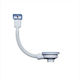 Aniplast Plastic Siphon Sink with Overflow and Output 115mm White