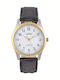 Inora Herrenuhr 39mm Batterie mit Braun Lederarmband