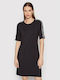 Summer Mini Athletic T-Shirt Short Sleeve Black Dress