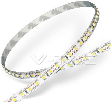 V-TAC Bandă LED Alimentare 12V cu Lumină Alb Natural Lungime 5m și 120 LED-uri pe Metru SMD3528