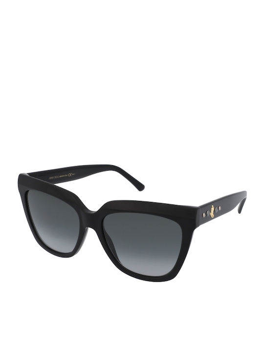 Jimmy Choo Women's Sunglasses with Black Plastic Frame and Black Gradient Lens