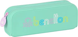 Benetton World Pencil Case Barrel Bay Leaf Mint Benetton World Pencil Case Barrel Bay Leaf Mint