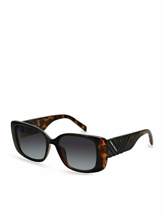 Karen Millen Sunglasses Brown with Acetate Frame & Gray Lens