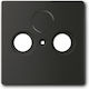 Abb Future TV-Antenna Socket Front in Black Color 46017