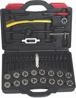 Maurer 80104 Gewindebohrer & Schneideisen Set mit Gewindeschneider 40Stück