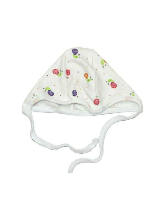 Makoma Kids Beanie Fabric White for Newborn