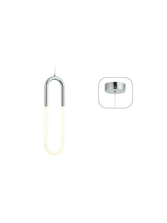 Aca Venus Pendant Light LED with Warm White Light Silver