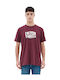 Emerson Herren T-Shirt Kurzarm Burgundisch