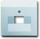 Abb Network-Telephone Socket Front in Silver Co...