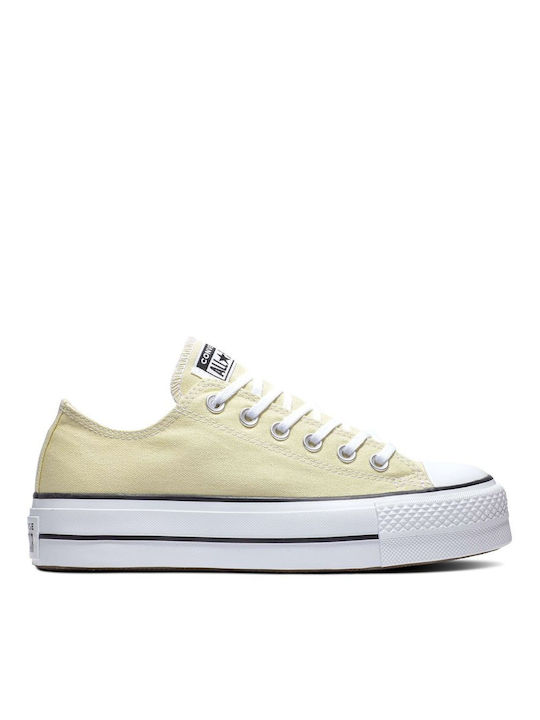 Converse All Star Lift Γυναικεία Flatforms Sneakers Κίτρινα