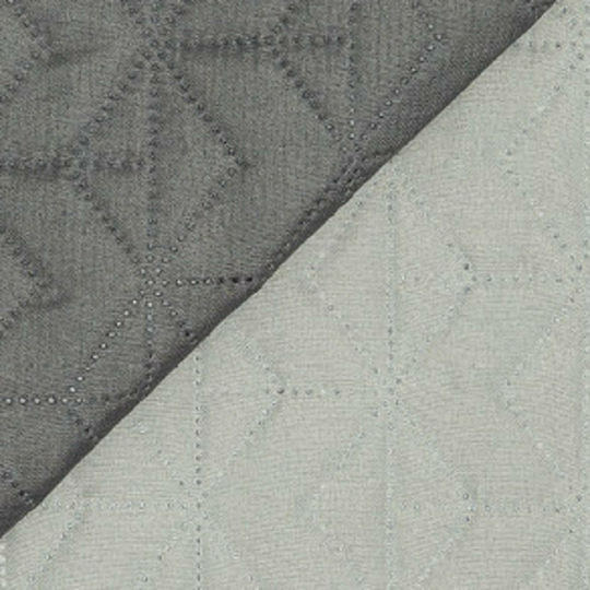 Borea Dock Coverlet Single from Polyester Gray / Light Gray 160x240cm