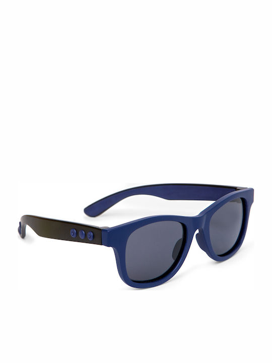 B&S 881105 Τετράγωνα Παιδικά Γυαλιά Ηλίου με Polarized Φακό Dark Blue για 3-6 Ετών