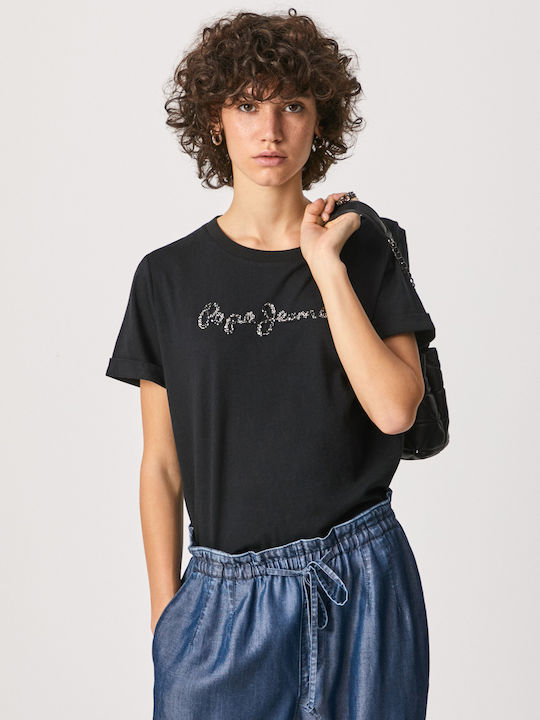 Pepe Jeans Babette Γυναικείο T-shirt Μαύρο
