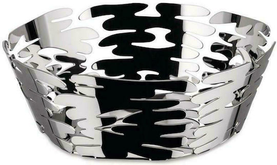 Alessi Φρουτιέρα Μεταλλική Ασημί 18x18x6.5εκ.