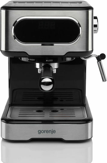 Gorenje ESCM15DBK Espressoare 1100W Presiune 15bar Argintie 737434