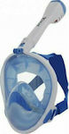 XDive Μάσκα Θαλάσσης Σιλικόνης Full Face 61033 Crystal L/XL σε Μπλε / Άσπρο χρώμα