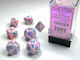 Chessex Festive Polyhedral Dice Pop Art/Blue 7τμχ