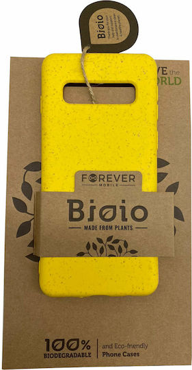 Forever Bioio Back Cover Πλαστικό Κίτρινο (Galaxy S10)