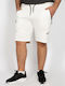 Double Men's Athletic Shorts White
