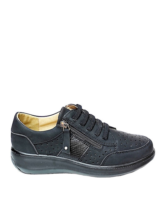 B-Soft 2222 Γυναικεία Ανατομικά Sneakers Μαύρα