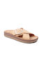 Fantasy Sandals Misty Leather Women's Flat Sandals Anatomic In Yellow Colour