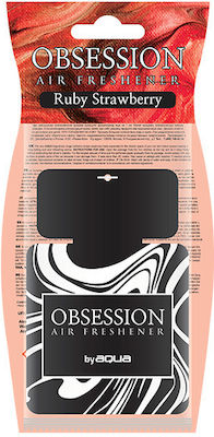 Aqua Αρωματική Καρτέλα Κρεμαστή Αυτοκινήτου Obsession Ruby Strawberry