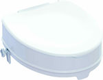 Mobiak Toilet Seat Riser with Lid and Side Clamps 10cm 0805512