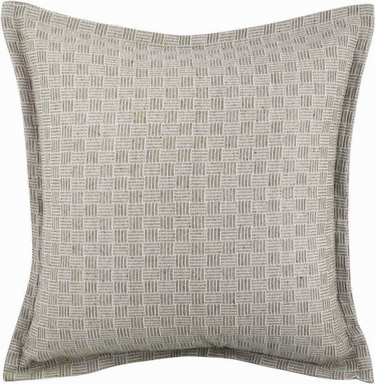 Madi Sofa Cushion Perplex from 100% Cotton Brown 45x45cm.