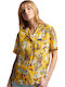 Vintage Resort Women's Short Sleeve Shirt Golden Tiger